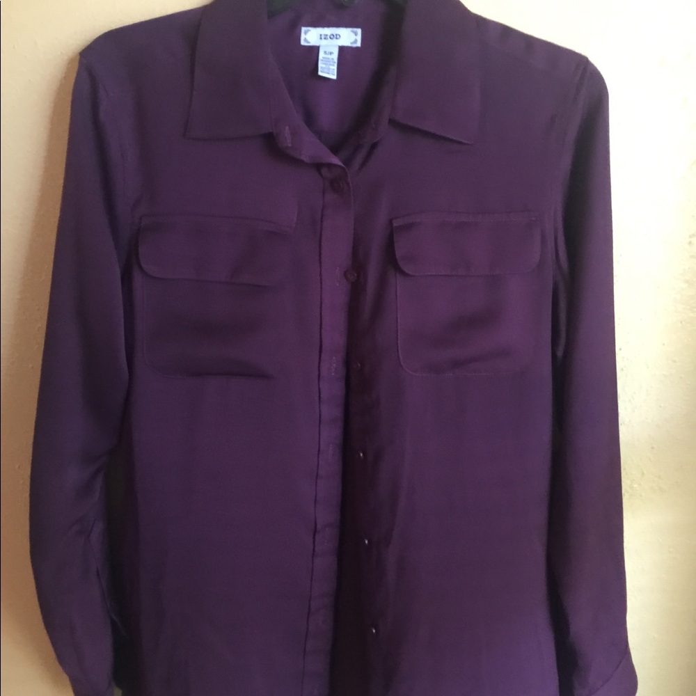 Pretty purple button up blouse